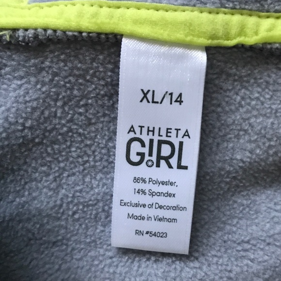 Athleta Girl Camouflage Zip Up Hoodie Girls XL 14 - Picture 10 of 12